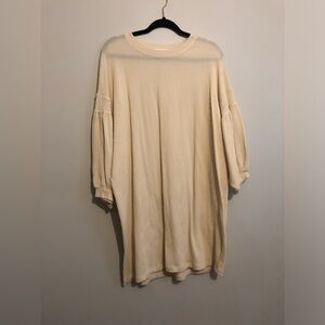 Cherish Cream White Sweater Dress Tunic